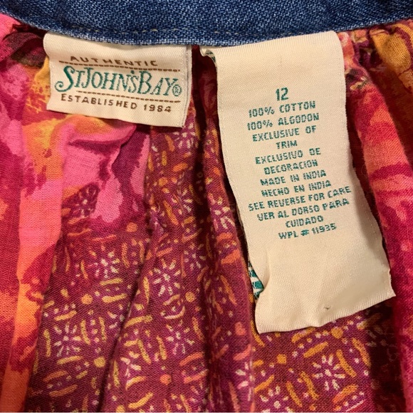 Authentic St. John’s Bay Colorful Skirt - Picture 3 of 7